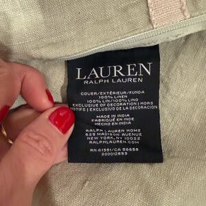 Ralph Lauren linen euro shams